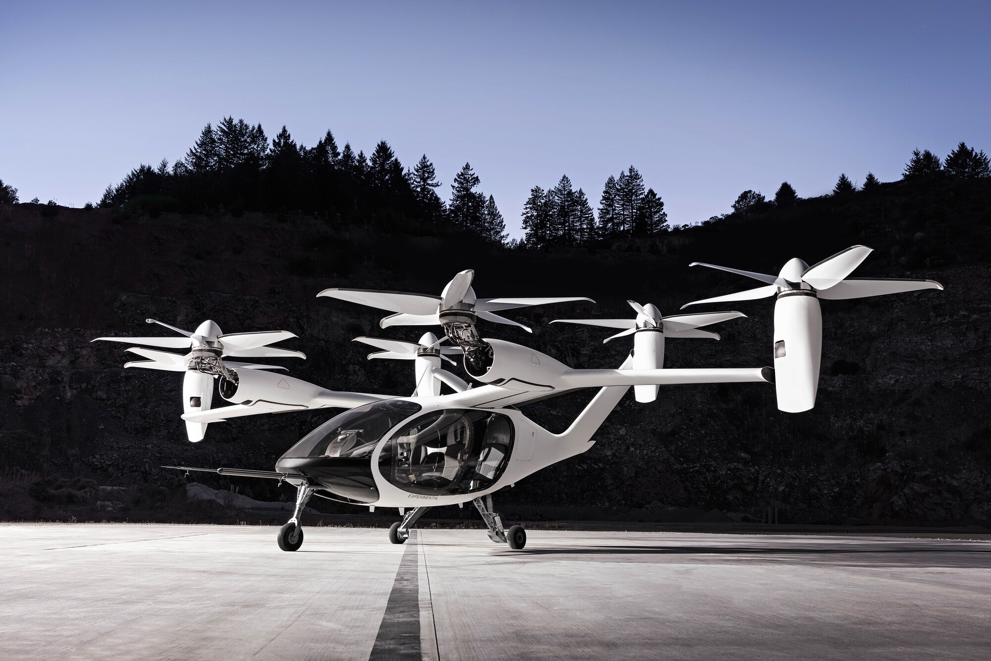 Joby Aviation’s electric vertical take-off and landing (eVTOL) vehicle. (Photo courtesy Joby Aviation/Trevor Jolin)