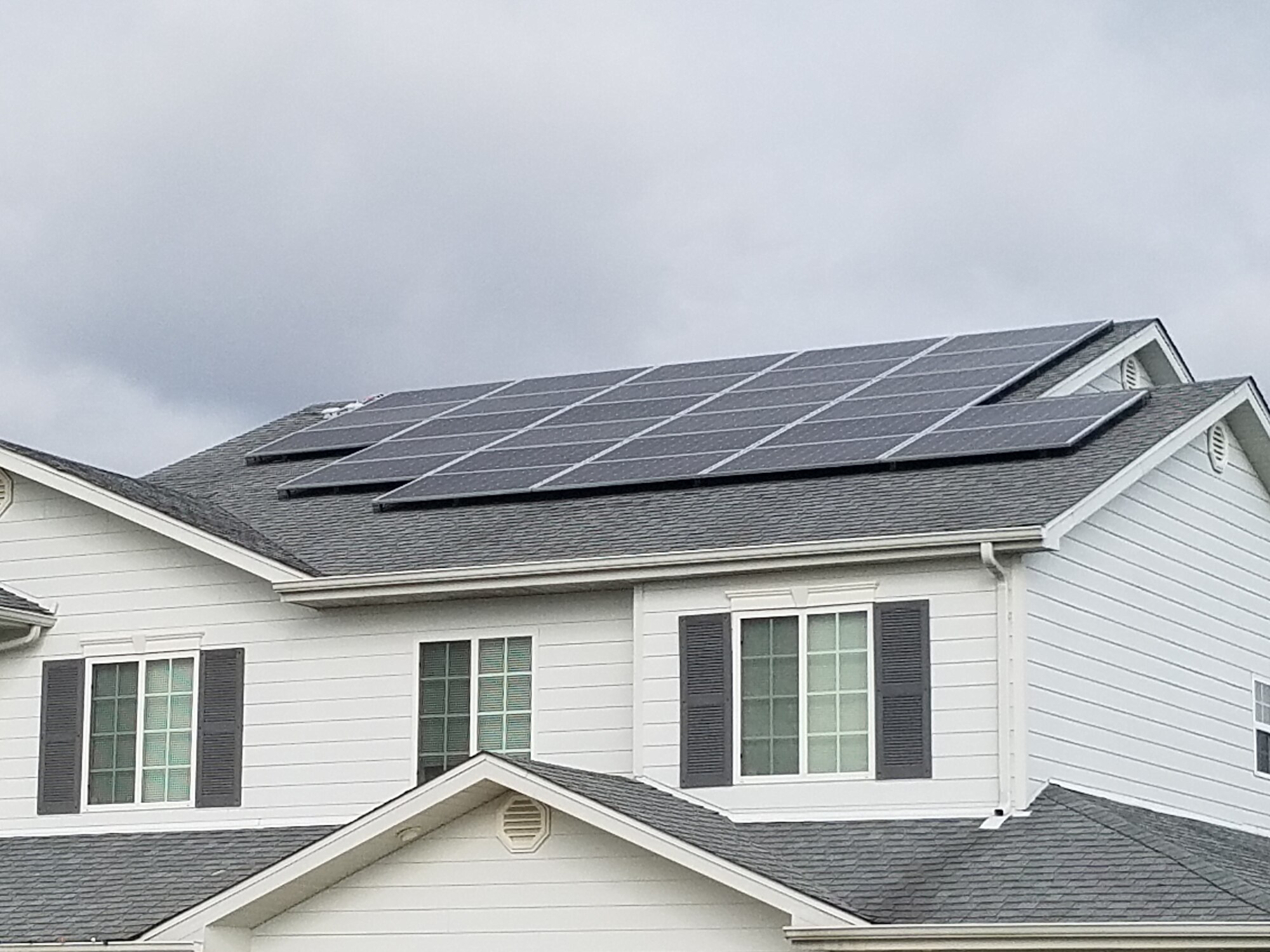 house with solar panels
