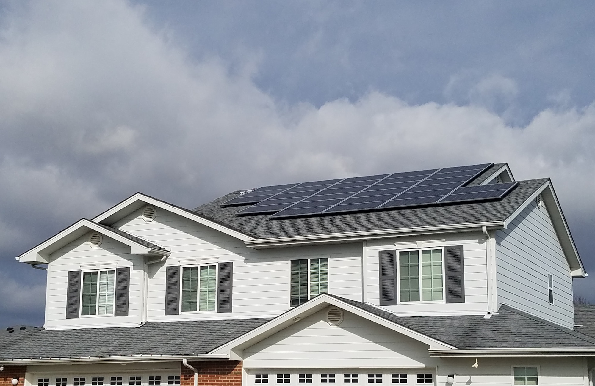 house with solar panels
