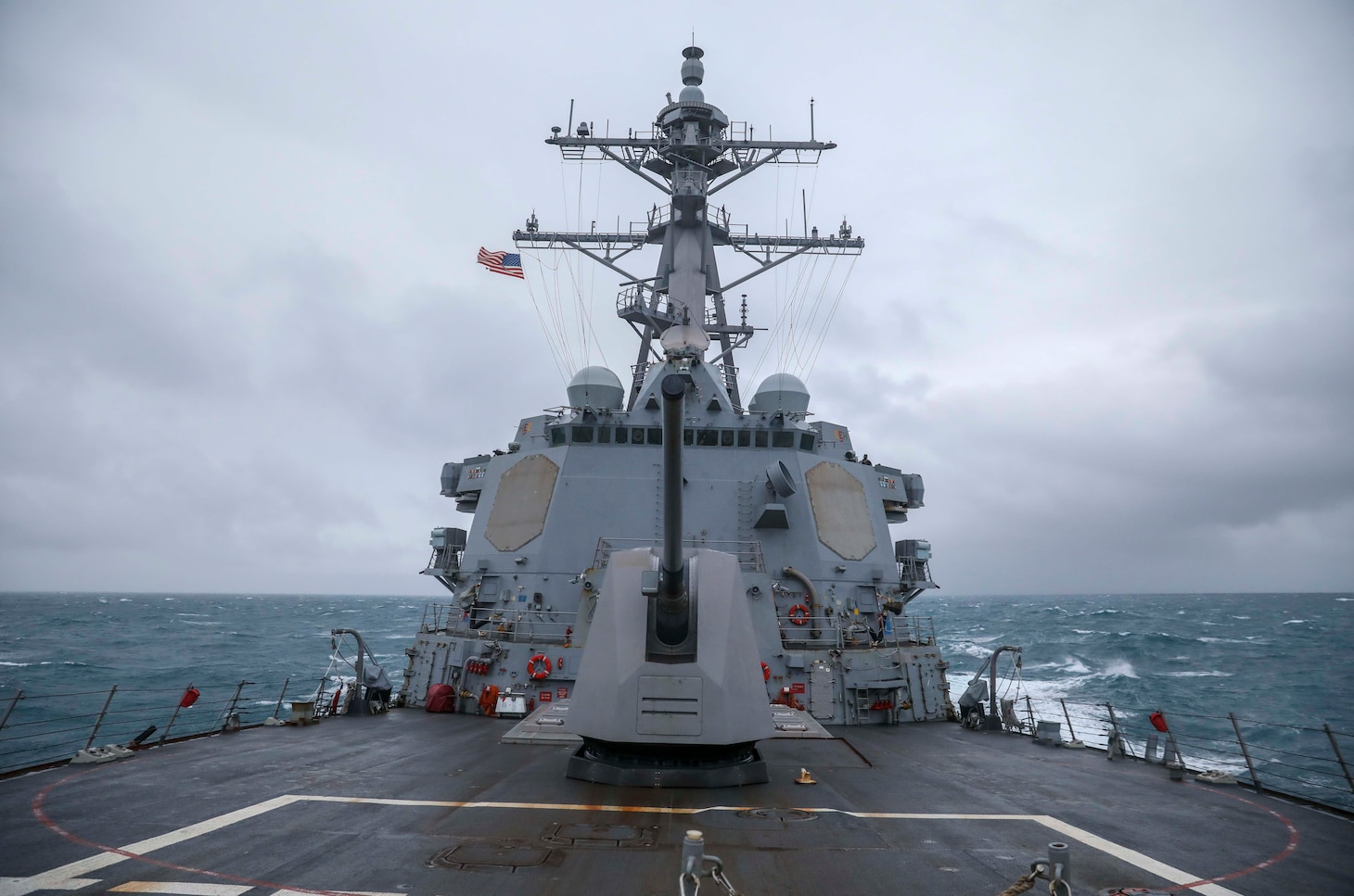 EAST CHINA SEA (Dec. 18, 2020) USS Mustin (DDG 89) conducts routine underway operations. Mustin is forward-deployed to the U.S. 7th Fleet area of operations. All nations benefit from free and open access to the maritime domain, delivering a ready, competitive, and lethal force to Combatant Commanders with the confidence and resolve to win any future contest. (U.S. Navy photo by Mass Communication Specialist Third Class Arthur Rosen)