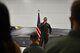 U.S. Air Force Lt. Col. Samuel Chipman, the 355th Fighter Squadron commander, speaks during the squadron reactivation ceremony Dec. 18, 2020, at Eielson Air Force Base, Alaska.