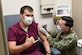 Sailor receives COVID-19 vaccine.