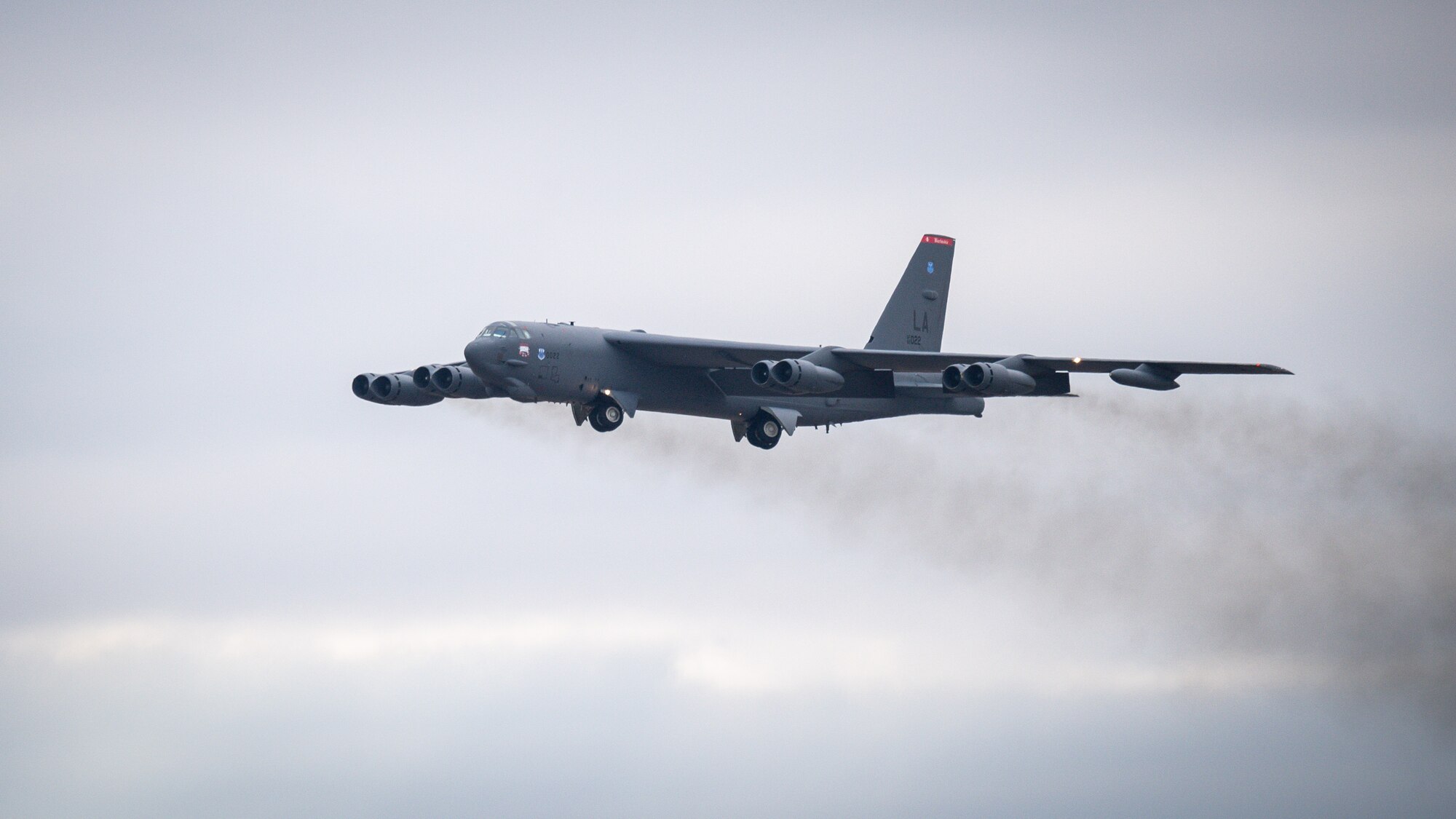 A B-52H Stratofortress takes off from Barksdale Air Force Base, La., Dec.14, 2020.