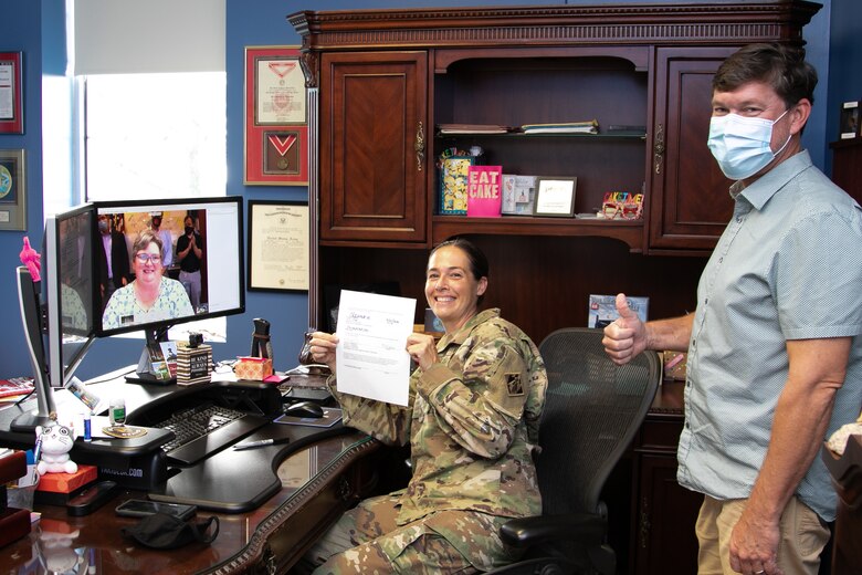 Signing Carolina Crossroads Permit