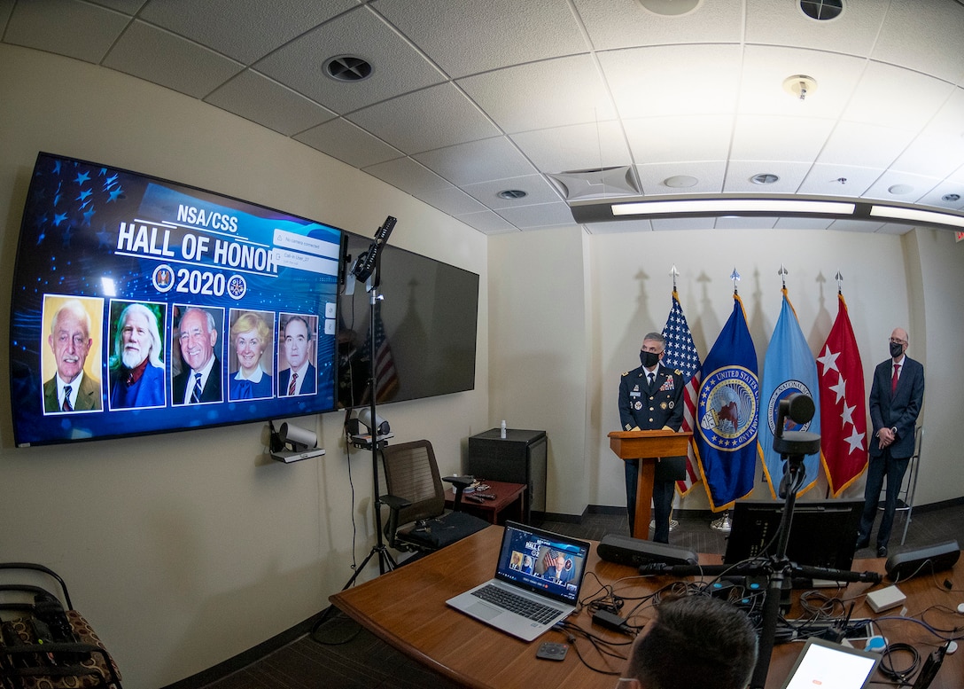 NSA improvised by hosting a virtual ceremony to honor the five inductees into the 2020 NSA/CSS Cryptologic Hall of Honor