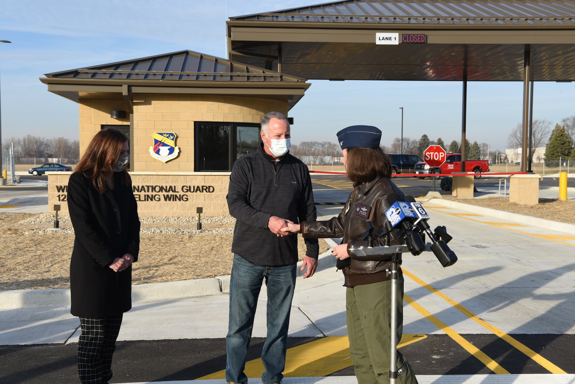 The new main gate significantly improves base defense and traffic flow. Construction of the project began in August 2019 and cost approximately $4.4 million to complete. National Guard Bureau funded the entirety of the project.