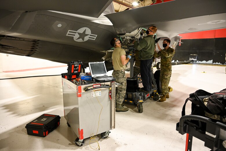 A photo of F-35A maintenance