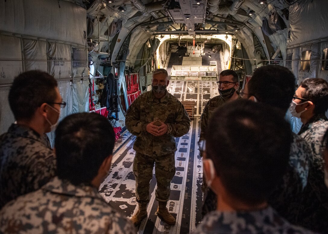 JASDF Maintenance Officers tour 374th MXG