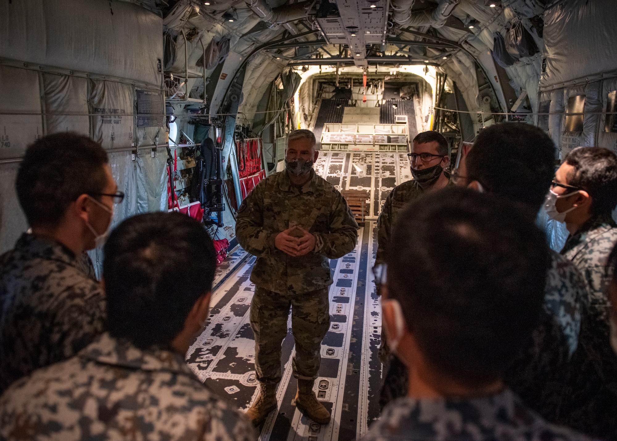 JASDF Maintenance Officers tour 374th MXG