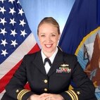 Studio portrait of Cmdr. Valerie K. Broznak.