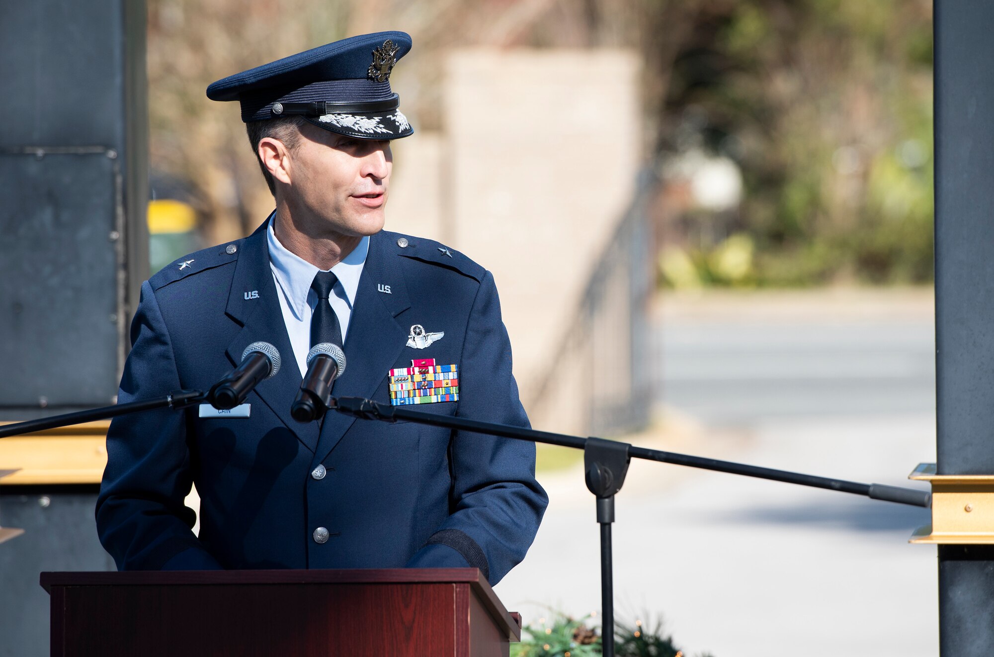 Eglin Airmen participate in first local Wreaths Across America ceremony at Beal Memorial Cemetery in Fort Walton Beach, FL.