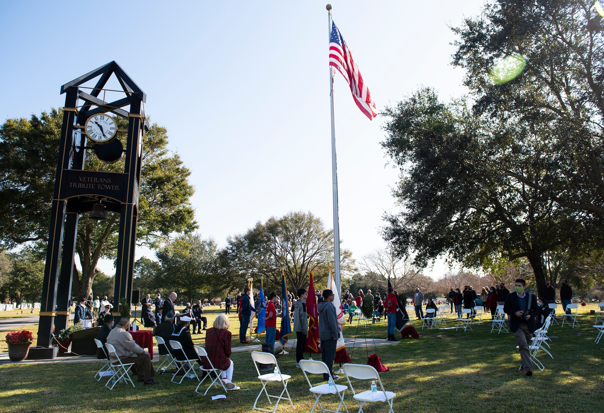 Eglin Airmen participate in first local Wreaths Across America ceremony at Beal Memorial Cemetery in Fort Walton Beach, FL.