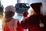 The Alaska Air National Guard's 168th Wing didn't let the COVID-19 pandemic interrupt the annual holiday celebration at Eielson Air Force Base on Dec. 12, 2020.Volunteers from different squadrons built holiday scenes families could viewed in a drive-thru viewing.