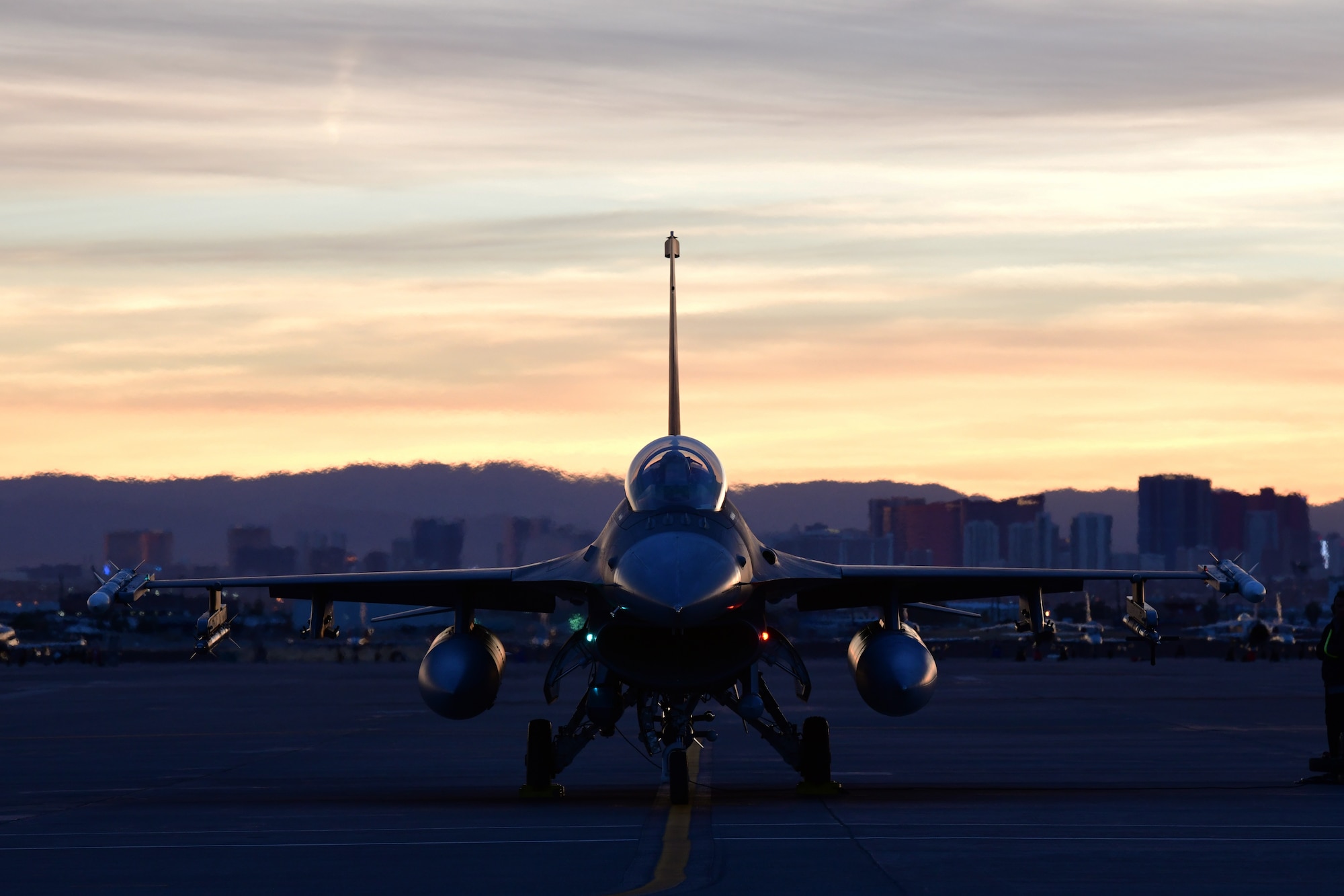 A combined active duty and reserve mix of 84th TES, 85th TES, and 422nd TES pilots conduct Force Development Evaluations of multiple systems on the F-16, Dec. 15, at Nellis Air Force Base, Nev. (U.S. Air Force Photo by Maj. Mike Giaquinto)