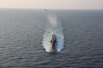 USS Georgia (SSGN 729) transits the Strait of Hormuz.