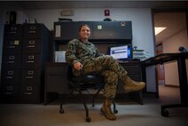U.S. Marine Corps Cpl. Stephanie Creighton, an intelligence analyst with 2nd Battalion, 2nd Marine Regiment, 2d Marine Division, poses for a photo on Camp Lejeune, North Carolina, Dec. 18, 2020. “I want my Marines to develop in and out of uniform because at the end of the day, it’s what is on the inside that matters,” said Creighton, a native of Pittsgrove, N.J. Creighton was nominated as 2d Marine Division’s Motivator of the Week for her role in ensuring the battalion’s perfect completion and inspection of the Information Personnel Security Program. (U.S. Marine Corps photo by Lance Cpl. Jacqueline Parsons)