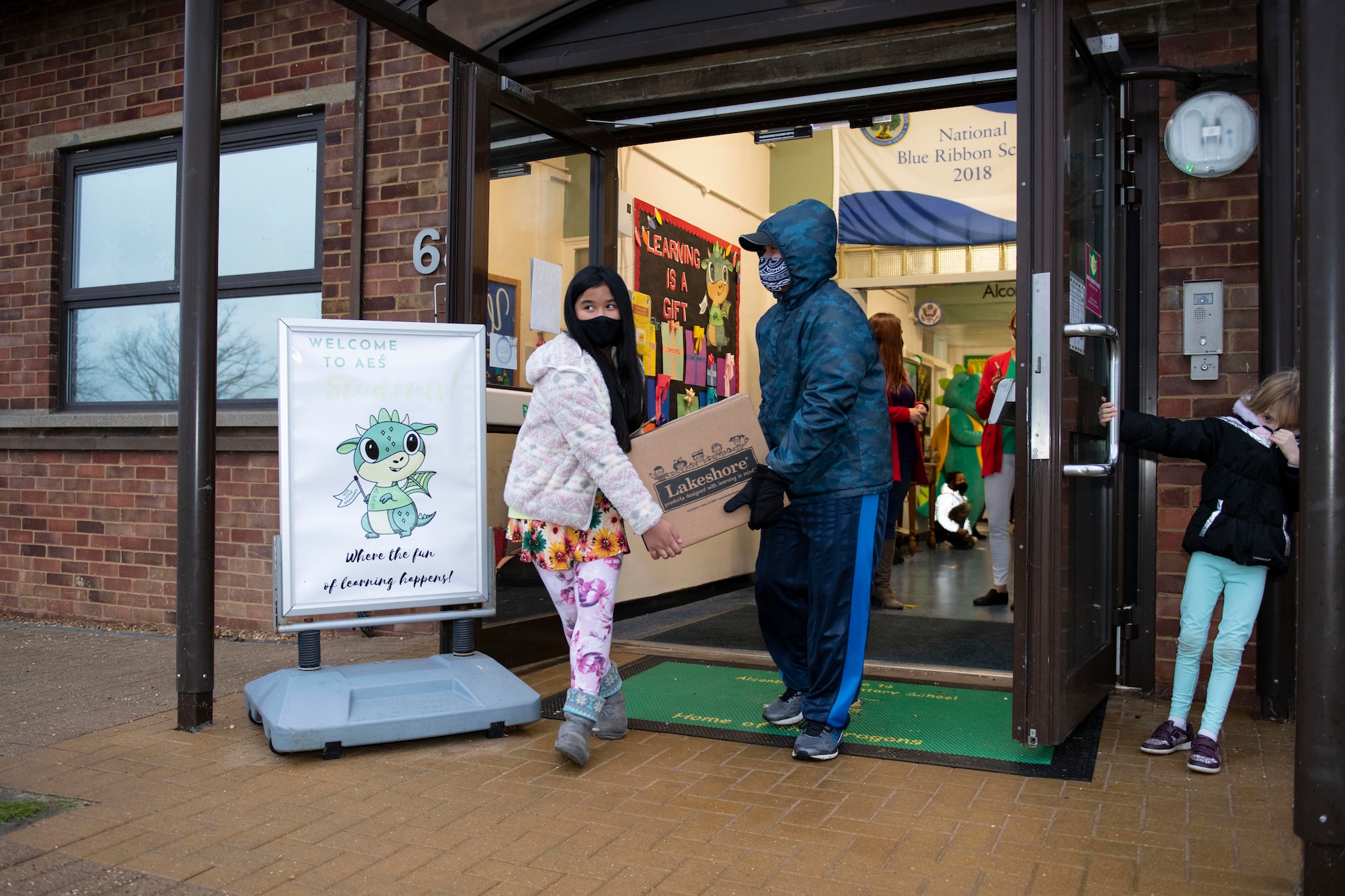 Royal Air Force Alconbury and RAF Molesworth schools and organizations worked together to collect food for the Alconbury Molesworth Spouse Club Food Pantry and the First Shirts Council food distribution Nov. 23 – Dec. 18, 2020, collecting a total of 2,876 items. (U.S. Air Force photo by Senior Airman Jennifer Zima)