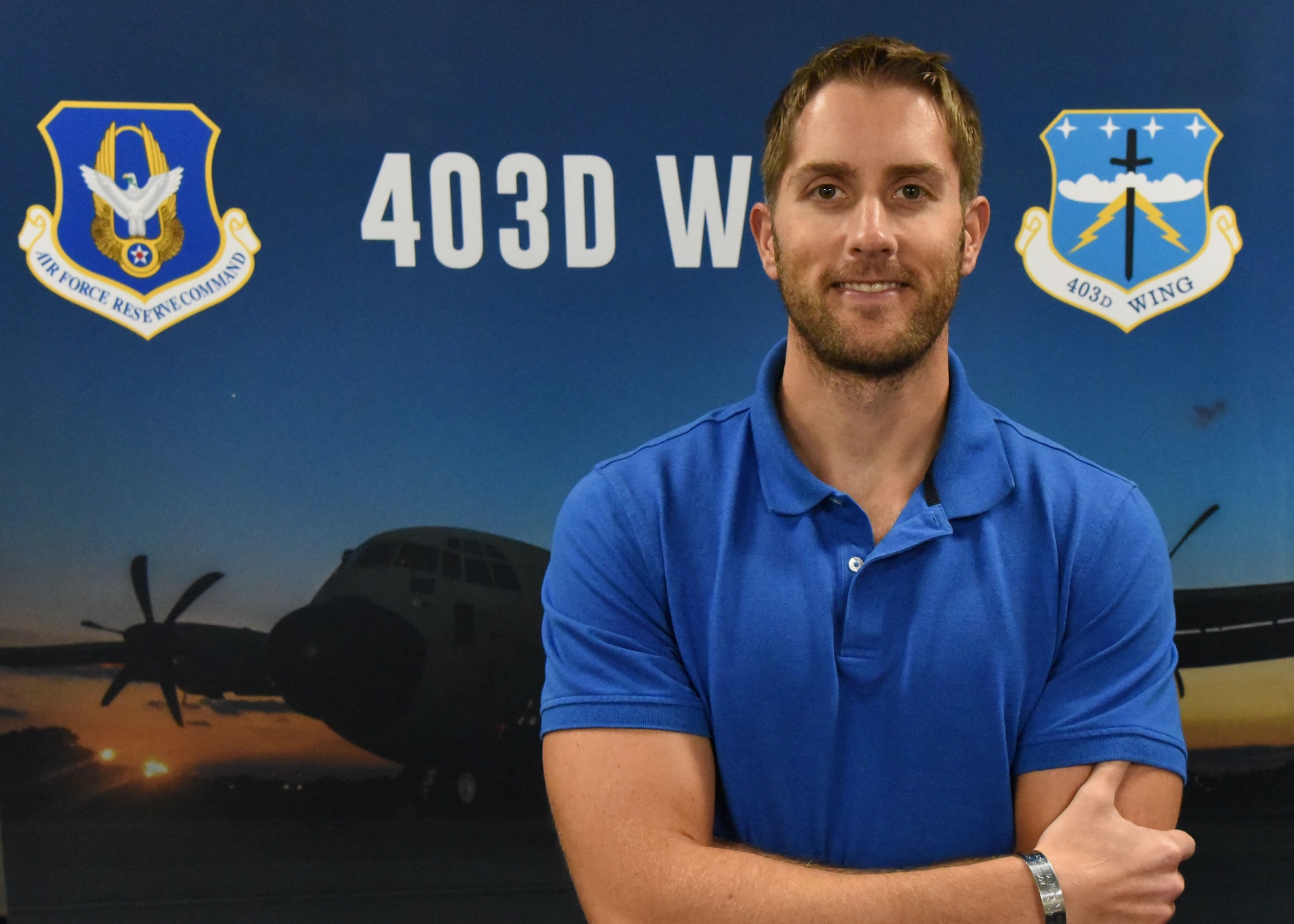 Dr. Justin J. Iverson is the 403rd Wing’s newest historian and the first full-time civil servant to hold the position. The 403rd Wing is an Air Force Reserve unit at Keesler Air Force Base, Mississippi. (U.S. Air Force photo/Lt. Col. Marnee A.C. Losurdo)