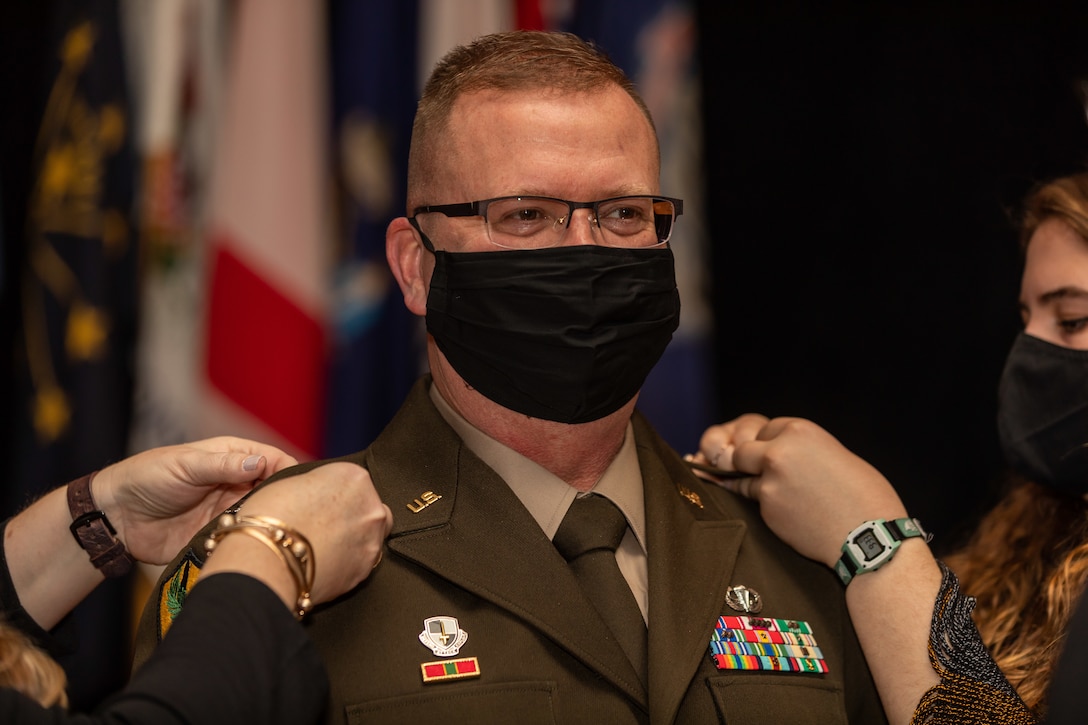 U.S. Army Reserve Brig. Robert Powell Jr. was promoted during a ceremony at Fort Gordon, Georgia, Dec. 15, 2020. With the promotion, Powell will serve as the 335th Signal Command (Theater) deputy commanding general, cyber.