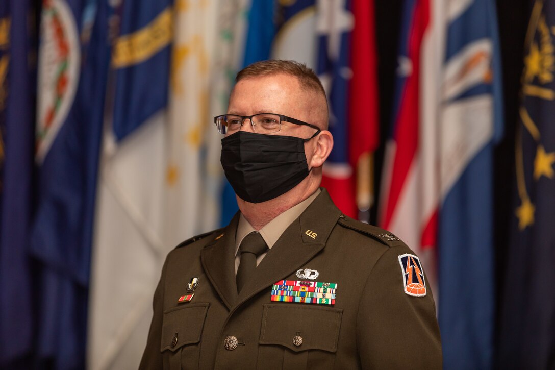 U.S. Army Reserve Brig. Robert Powell Jr. was promoted during a ceremony at Fort Gordon, Georgia, Dec. 15, 2020. With the promotion, Powell will serve as the 335th Signal Command (Theater) deputy commanding general, cyber.