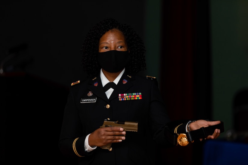 U.S. Army Reserve Brig. Robert Powell Jr. was promoted during a ceremony at Fort Gordon, Georgia, Dec. 15, 2020. With the promotion, Powell will serve as the 335th Signal Command (Theater) deputy commanding general, cyber.