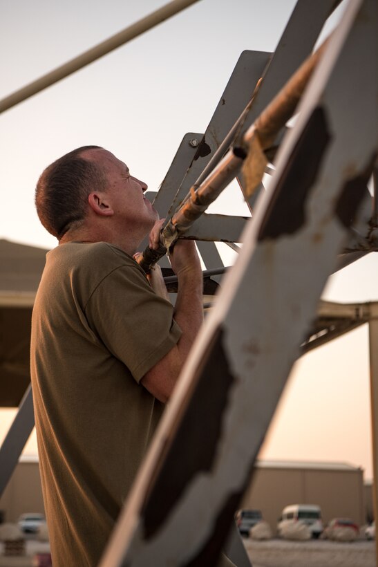 a person does a chin up