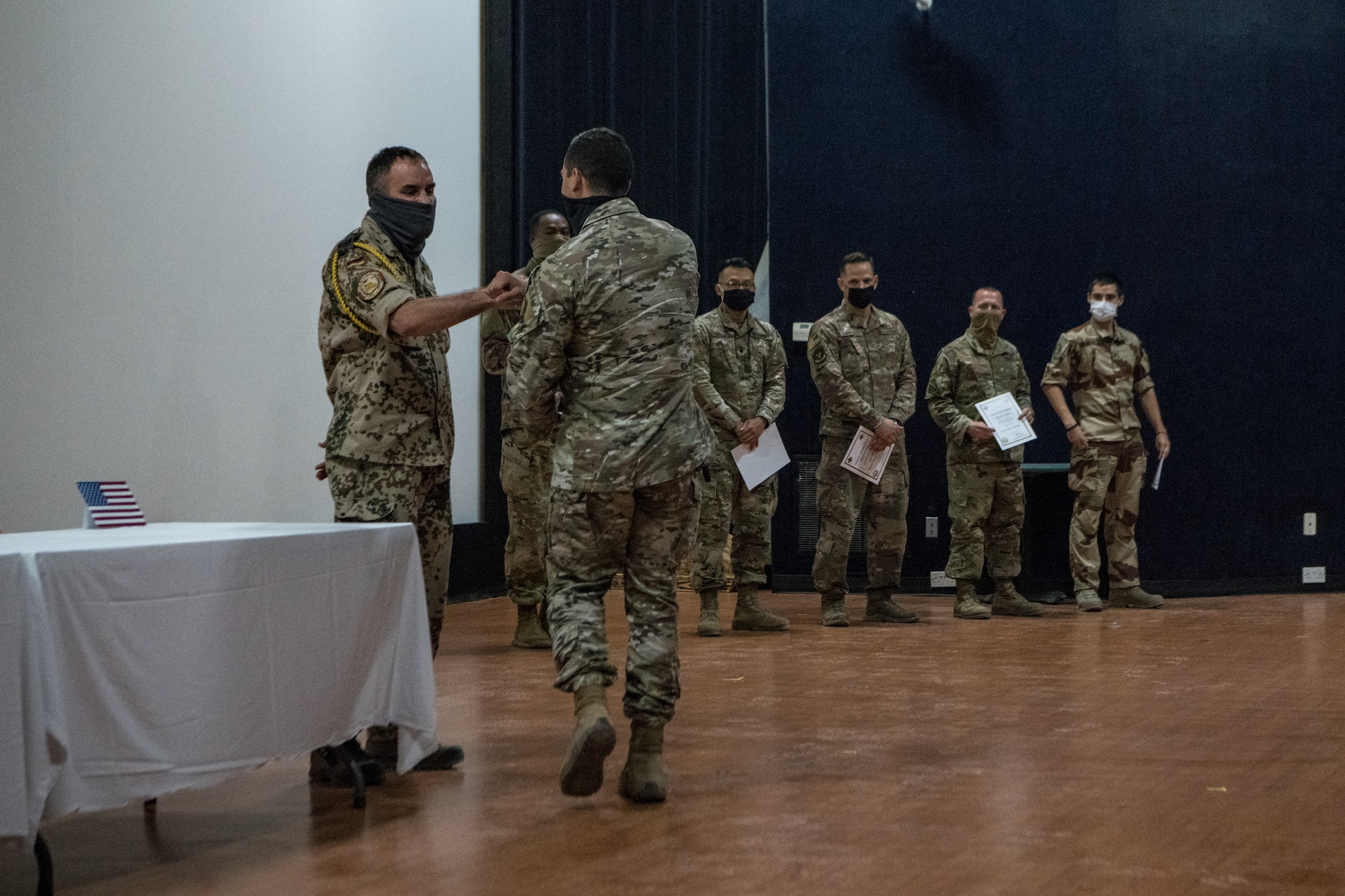 person accepts certificate