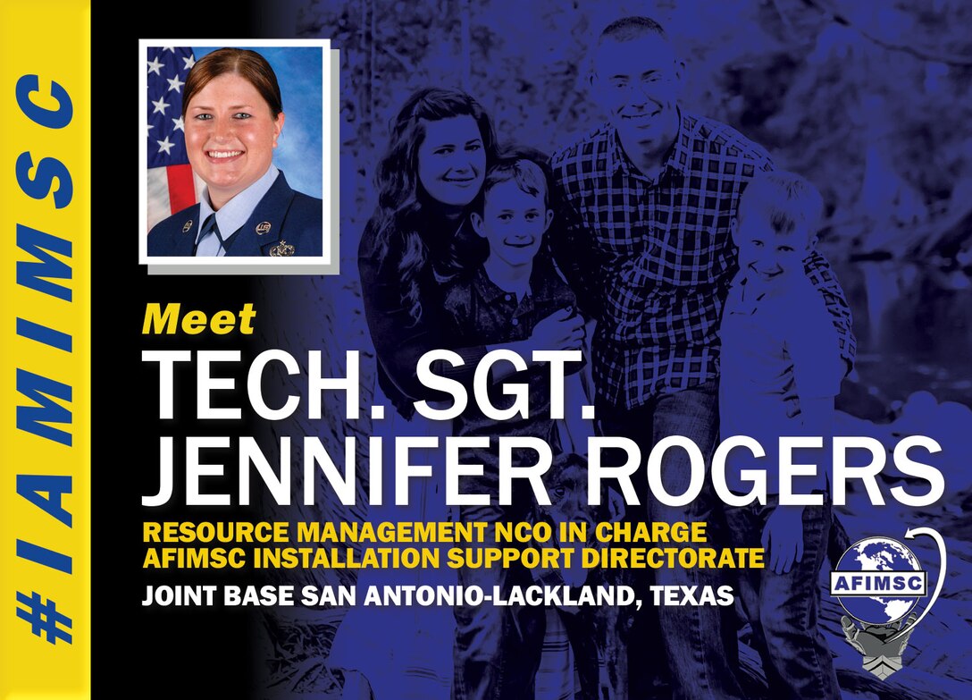Tech. Sgt. Jennifer Rogers #IAMIMSC spotlight graphic