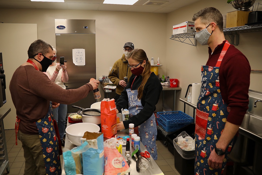 785th Medical Detachment Chaplains support a holiday cookie bake