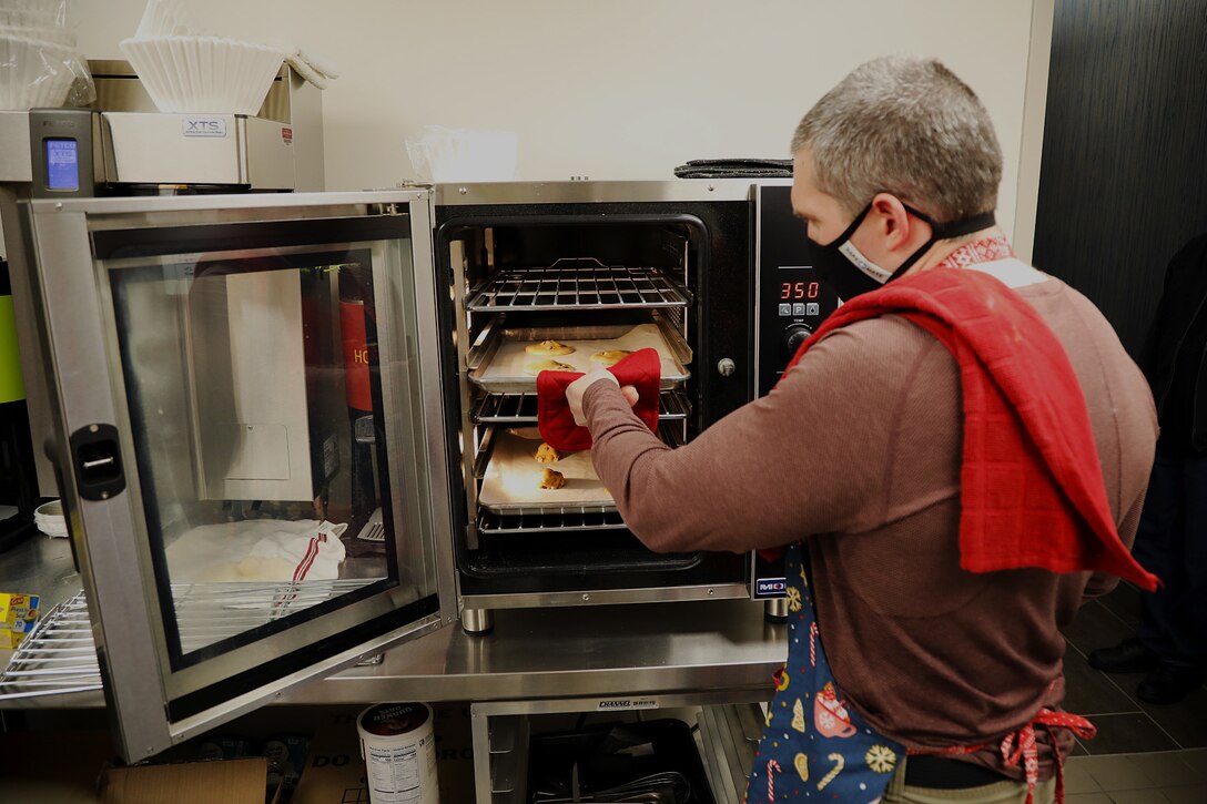 785th Medical Detachment Chaplains support a holiday cookie bake