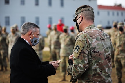 Fort McCoy Soldiers and Sparta Chamber of Commerce Honor Walter Haag