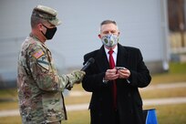 Fort McCoy Soldiers and Sparta Chamber of Commerce Honor Walter Haag