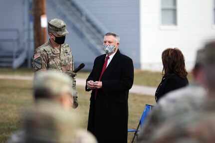 Fort McCoy Soldiers and Sparta Chamber of Commerce Honor Walter Haag
