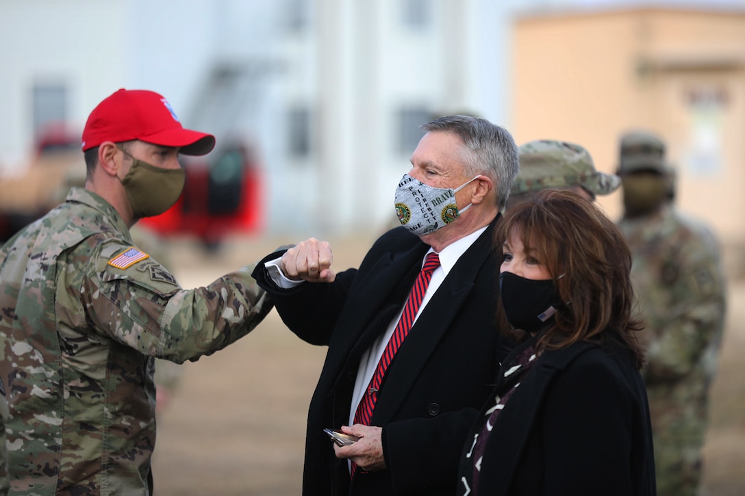 Fort McCoy Soldiers and Sparta Chamber of Commerce Honor Walter Haag