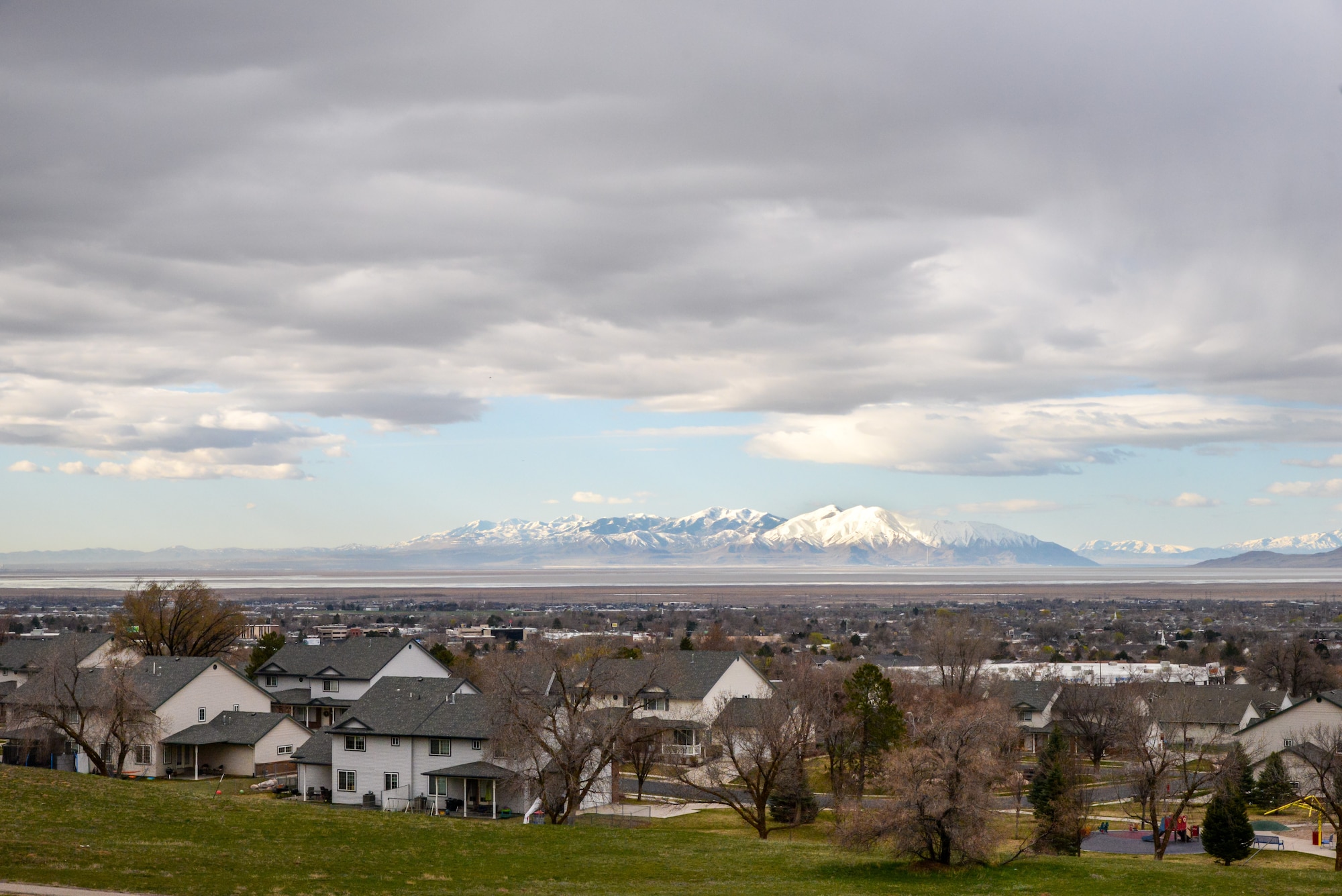 A portrait of Hill AFB's housing area.