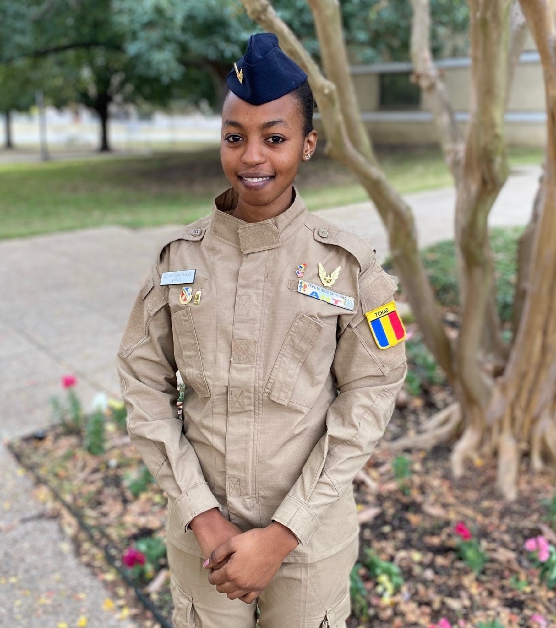 Second Lt. Hissein Haoua of the Republic of Chad air force is of one of the first two women in that service to become a pilot.