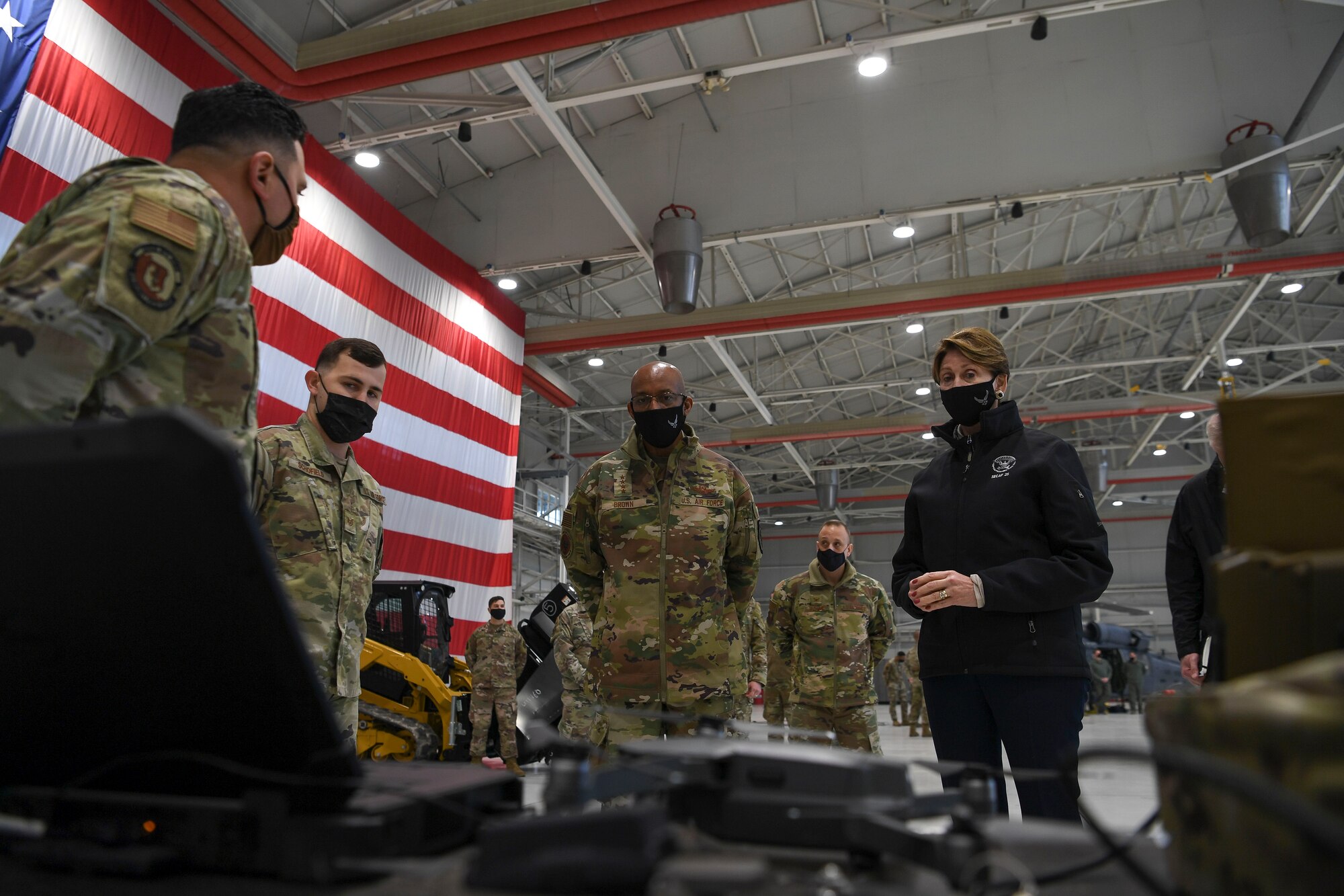 During their visit, the SECAF, Air Force Chief of Staff, and Chief Master Sergeant of the Air Force connected with Airmen and toured Aviano Air Base to emphasize the importance of the 31st Fighter Wing’s mission.
