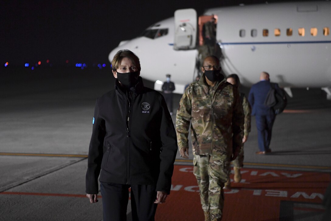 During their visit, they connected with Airmen and toured Aviano Air Base to emphasize the importance of the 31st Fighter Wing’s mission.