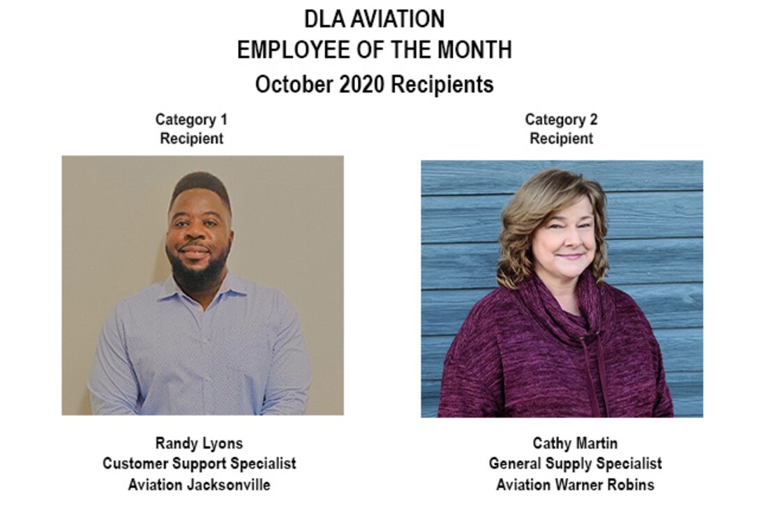 October Employee of the Month Recipients