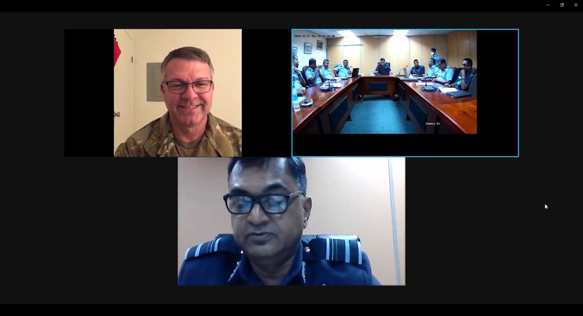 Photo of the first virtual and fourth annual Airmen-to-Airmen Talk hosted from Hickam Air Force Base, Hawaii, Dec. 15, 2020
