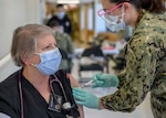 – On December 28, 2020, Naval Medical Center Camp Lejeune administered the first doses of the Pfizer/BioNTech COVID-19 vaccine. Per the Department of Defense’s strategic plan for distribution and administration of the vaccine, initial vaccinations were given to frontline health care providers and personnel as identified by the facility.