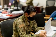 A1C Samantha Blaschke is a military justice paralegal for the 5th Bomb Wing Judge Advocate. Originally from Maricopa, Arizona, she became a part of Team Minot in March 2019. In Blachke’s position, she is responsible for assisting the wing commanders and first sergeants with legal paperwork.