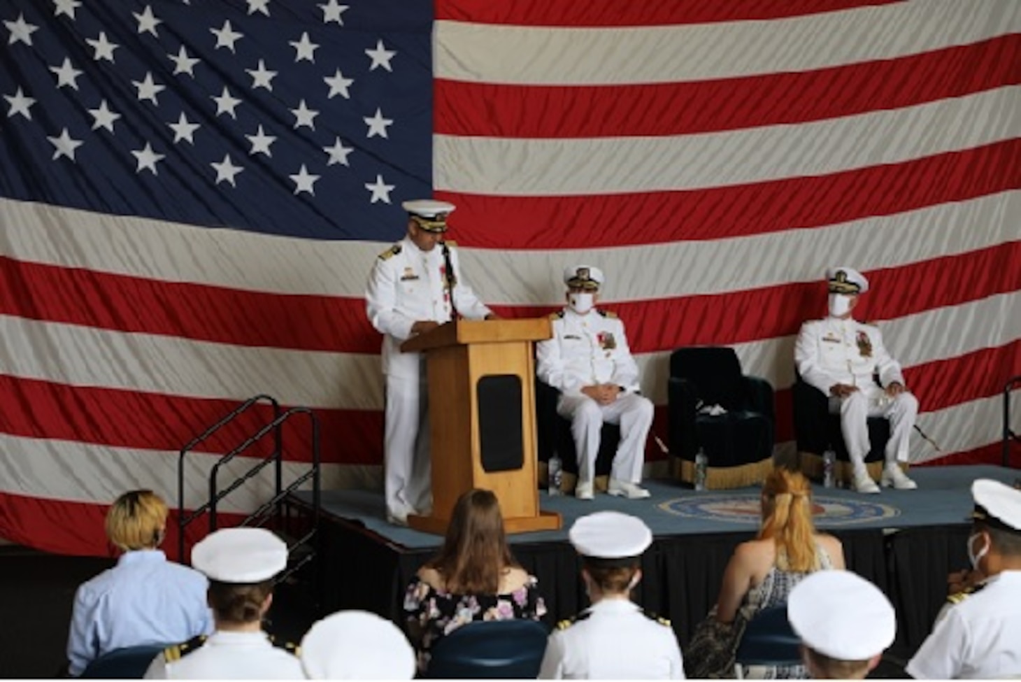 USS Zumwalt's Change of Command > Commander, U.S. Navy Region Korea > News