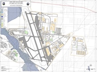 Joint Base San Antonio-Kelly Field Annex flood map.