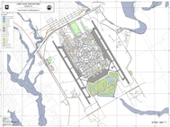 Joint Base San Antonio-Randolph flood map.