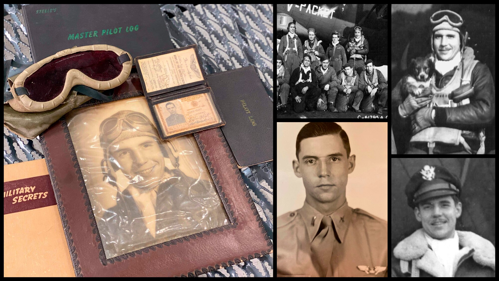 Klint’s father, Wilbur ‘Bud’ Klint, was a WWII B-17 bomber pilot who served and accomplished more than 20 aerial combat missions under the 303rd Bomb Wing between August 16, 1943 and February 20, 1944. Many of these missions have been documented in multiple publications and lauded in the aviation community for their success during a major U.S. war. (U.S. Air Force graphic by Capt. Jessica Gross)