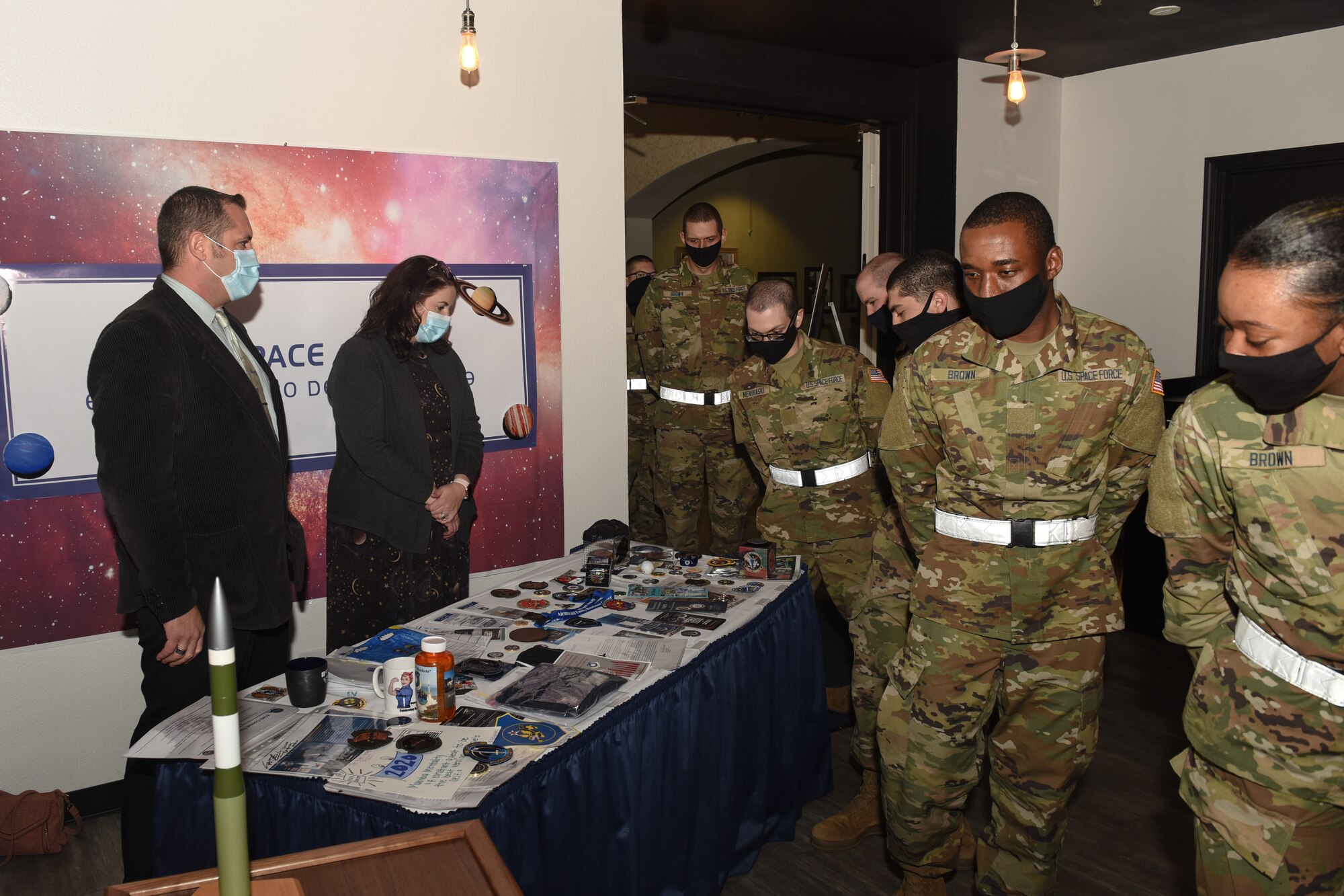 Photo of new enlistees at U.S. Space Force birthday event