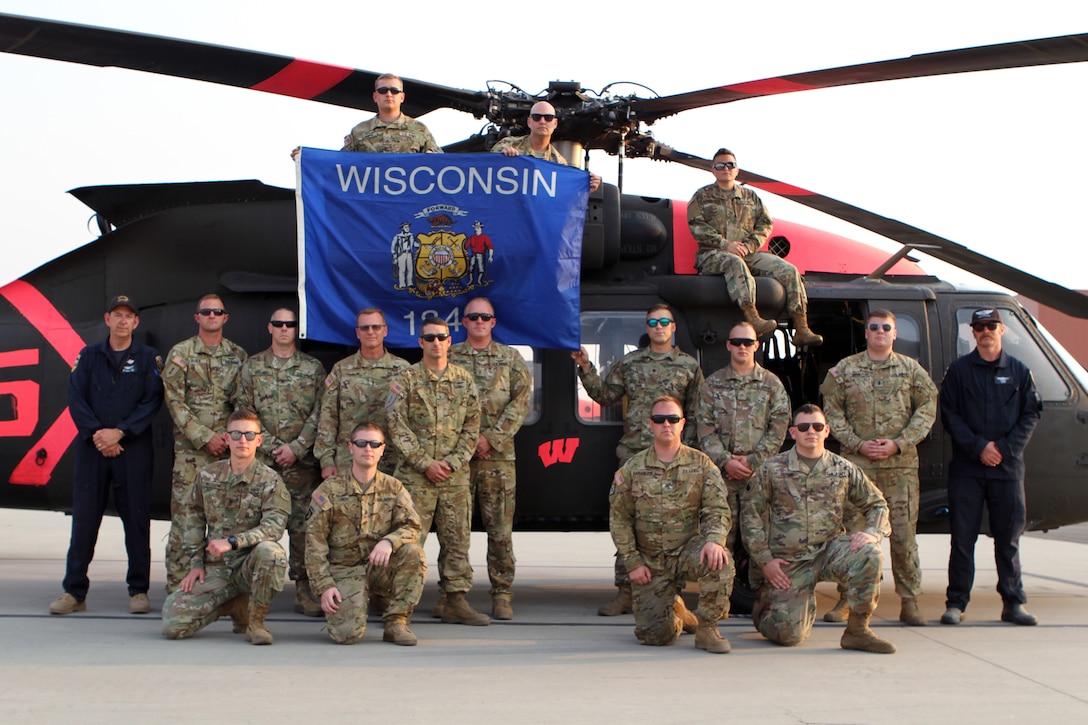 An element from the Wisconsin Army National Guard’s 1st Battalion (Assault), 147th Aviation Regiment, 64th Troop Command, helped battle California’s wildfires after arriving in early September 2020. In less than two weeks, two UH-60M Black Hawk helicopter crews dropped more than 5,000 gallons of water in the Creek Fire (Fresno and Madera counties) and SQF Complex Fire (Tulare County).