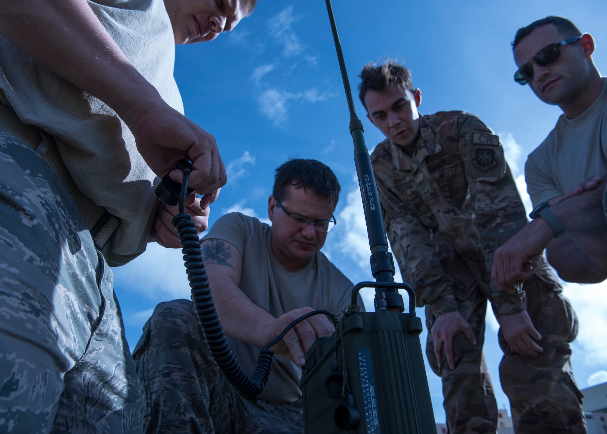 A team of Airmen from the 315th Airlift Wing, Joint Base Charleston, S.C., trained in rapid response deployment scenarios during exercise Patriot Palm with joint-service members from the Marines, Coast Guard, Army, and FBI Jan. 27-30, 2020, at Marine Corps Base Hawaii, Hawaii. 

One of the key players in the exercise was the 315th Contingency Response Flight, which is part of the 315 AW. Starting from a bare base, CRF units are meant to set up an operating airfield within only hours.