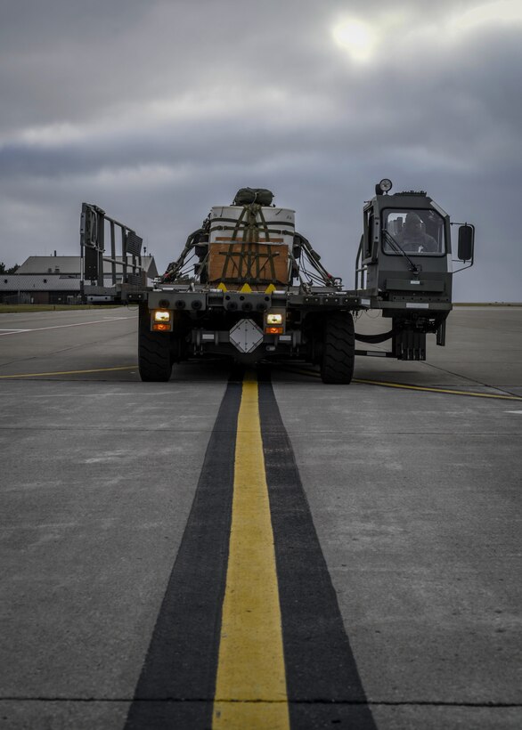 During the January unit training assembly, Airmen assigned to the 757th Airlift Squadron, 76th Aerial Port Squadron, and 910th Mission Support Group worked together to ensure four C-130H Hercules aircraft were able to fly in a four aircraft formation to Camp Garfield in Ravenna, Ohio.